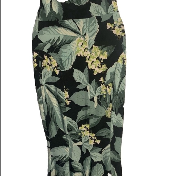 New without tags Norma Kamali womens fishtail dress in a tropical print size M - Picture 2 of 4